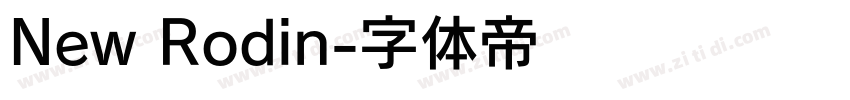 New Rodin字体转换